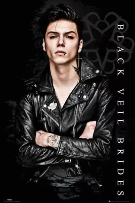Buy 90677 BLACK VEIL BRIDES MUSIC ANDY SOLO LEATHER JACKET Wall Print Poster UK • 13.14£