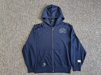 Buy Gasp Iron Camp Zipper Hoodie No Compromises Navy New Size Large • 55£