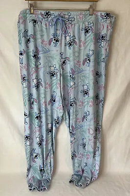 Buy Women's 3X (22-24) Lilo And Stitch Ladies Sleep Jogger Pajamas Lounge Pant PJs • 9.45£
