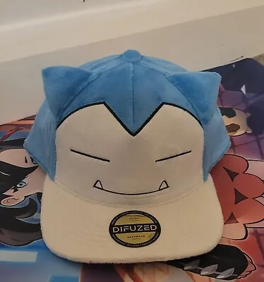 Buy Pokemon Snorlax Plush Hat/Snapback OFFICIAL LICENSED MERCH - BRAND NEW WITH TAGS • 27.49£