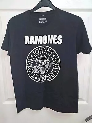 Buy Boys The Ramones Logo Official 1234 Brand T-Shirt In Black Punk Music Size Large • 1.99£