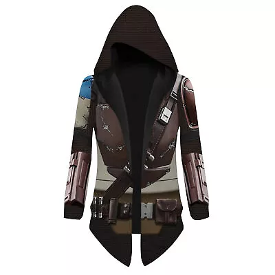 Buy Star Wars The Mandalorian 3D Windbreaker Cardidan Jackets Coats Cosplay Costumes • 26.40£