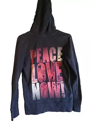 Buy MINT Vintage Mudd Hoodie Fleece Girl's Size 12 Fall Peace Love Now Cotton Hood • 11.22£