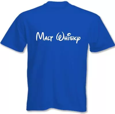 Buy Malt Whiskey T-Shirt Mens Funny Walt Disney Parody Whisky • 8.98£
