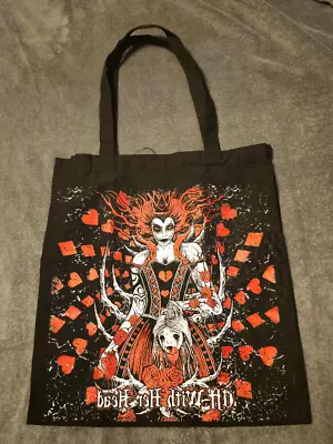 Buy Goth Punk Queen Of Hearts Black Reusable Tote Bag • 9.47£