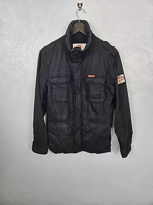 Buy Superdry Rookie Edition Military Issue Jacket Medium Blue Cargo Coat Mens • 25.99£