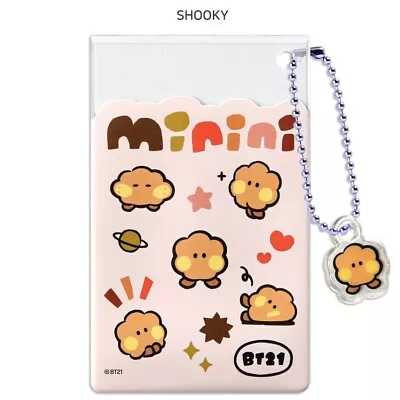 Buy [NEW] Line Friends BT21 Official Merch Minini Shooky Clear Card Pocket Holder • 14.21£