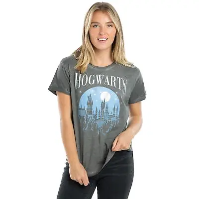 Buy Harry Potter Womens T-shirt Hogwarts Silhouette Top Tee S-XL Official • 13.99£