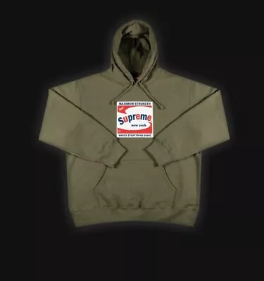 Buy Supreme Shine Hoodie SS21 Light Olive Size Small Deadstock BNWT Free UK Delivery • 200£