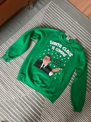 Buy The Office Christmas Green Graphic Sweatshirt - Size Small • 5.70£