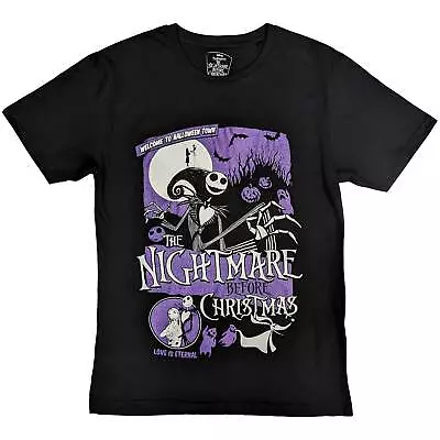 Buy ** The Nightmare Before Christmas Jack Welcome To Halloween GLITTER T-Shirt ** • 15£