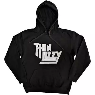 Buy Thin Lizzy - Unisex - Hooded Tops - Small - Long Sleeves - Stacked Log - K500z • 27.29£