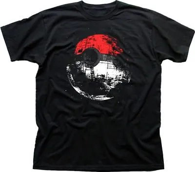 Buy STAR WARS Inspired Death Star PokeStar  Black T-shirt 9369 • 13.95£