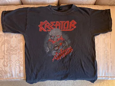 Buy Vintage 1989 Kreator Tour T Shirt L Destruction Sodom Venom Slayer Carcass Death • 98.74£
