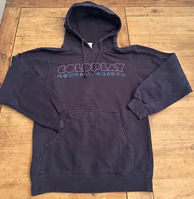 Buy COLDPLAY (2012) Official MYLO XYLOTO Album Tour Black Hoodie Size Small • 39.69£