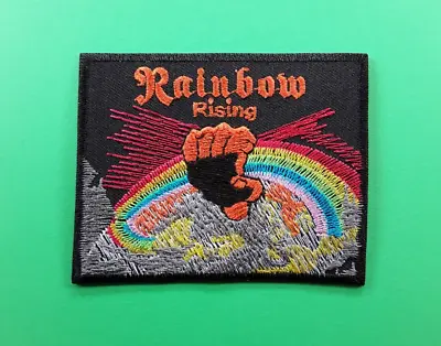 Buy Rainbow Rising Iron Or Sew On Quality Embroidered Patch Uk Seller • 3.99£
