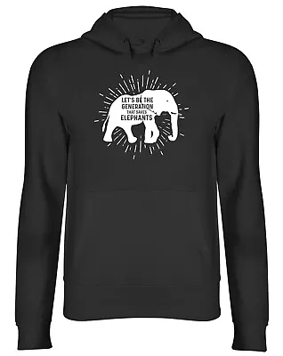 Buy Save Elephants Hoodie Mens Womens Rescue Protect Wildlife Animals Top Gift • 17.99£