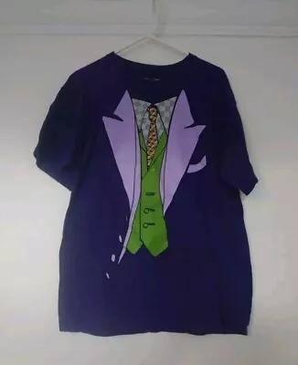 Buy Batman The Dark Knight Joker Costume T-Shirt XL Purple • 6.99£