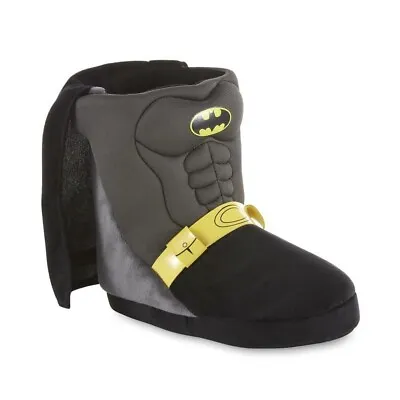 Buy DC Comics Batman Boys' Plush Costume Slipper Boot With Cape  - Toddler BRAND NEW • 12.04£