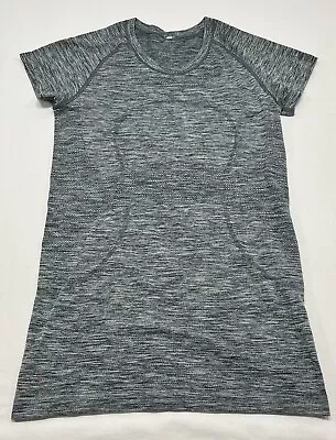 Buy LULULEMON Logo Tee Metal Vent Tech T-Shirt Heather Gray Size Large Long- Read • 31.18£