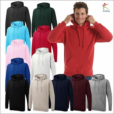 Buy Uneek UX Hoodie Plain Casual Work Wear Hooded Sweatshirt 280gsm Pullover Jumper • 12.67£