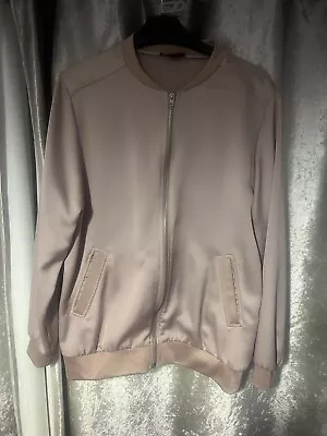 Buy Top Shop Dust Pink Light Weight Pink Bomber Varsity Jacket • 13£