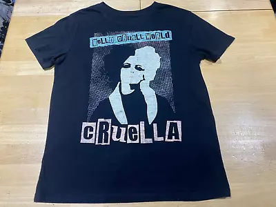 Buy Disney Hello Cruel World - Cruella - Black Graphics Tshirt - Women's Sz S • 10.73£