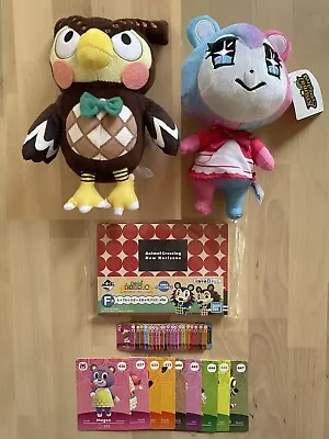 Buy Animal Crossing Merch Lot Series 5 Amiibo Cards Blathers & Judy Plush Notepad L9 • 34.06£