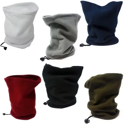 Buy Neck Warmer Fleece Black Cycling Winter Adults Snood Mask Scarf Tube Face Unisex • 3.49£
