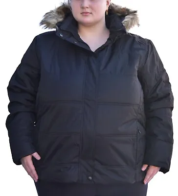 Buy New Snow Country Womens Plus Size 1X 2X 3X 4X 5X 6X  Vail Down Alt Jacket Black • 67.55£