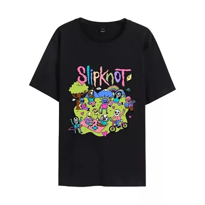 Buy Slipknot T-Shirt New Men Women Casual Loose Fashion Short Sleeve Top Novelty  • 14.27£