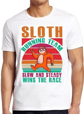 Buy Sloth Running Team Sport Gym Activity Parody Pet Funny Gift Tee T Shirt M987 • 6.35£