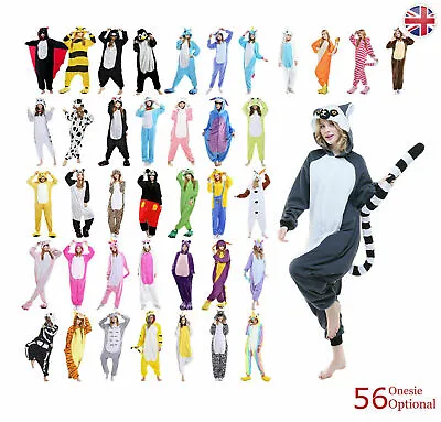 Buy Animal Pajamas Kigurumi Nightwear Cosplay Onsie72 Costumes Adult Jumpsuit Outfit • 17.90£