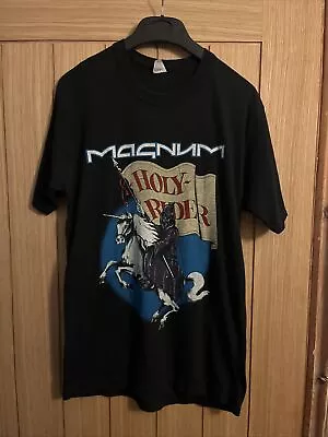 Buy Single Stitch Magnum Holy Rider 1986 World Tour T Shirt Size Large • 60£