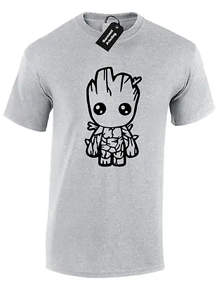 Buy Guardians Groot Baby Cartoon Mens T Shirt Cool Rocket Sci Fi Galaxy Film Gift • 7.99£