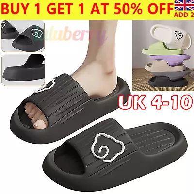 Buy Men Women Cute Bear Anti-Slip Slippers  Ultra Soft Cloud Sandals Bath/Home Shoes • 5.96£