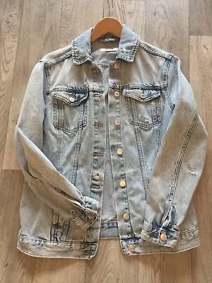 Buy New Look Ladies Denim Jacket, Size 6, Oversized, Pale Blue, In Great Condition • 9.79£