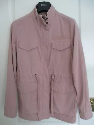 Buy M&S Ladies Dusky Pink Field Jacket Size 10 NEW • 15£