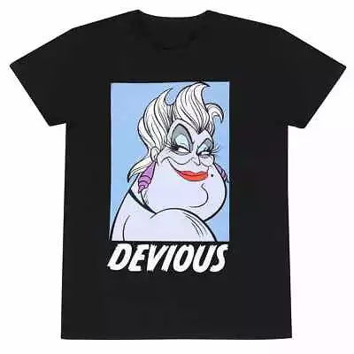 Buy Little Mermaid - Devious Ursula Unisex Black T-Shirt Ex Ex Large - X - K777z • 14.48£