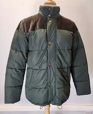 Buy Barbour Spean Puffer Jacket Men's Medium Green Fibre Down • 40£