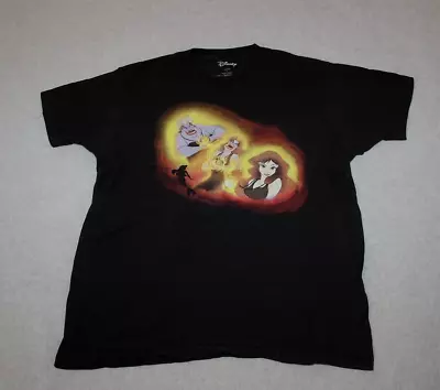 Buy DISNEY Villain's Sz L Little Mermaid Ursula Crew T-Shirt Cotton Used • 16.06£