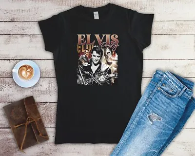 Buy Elvis Presley Ladies Fitted T Shirt Sizes SMALL-2XL • 12.49£