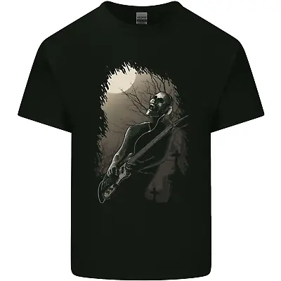 Buy Midnight Rock N Roll Music Skull Guitar Mens Cotton T-Shirt Tee Top • 13.75£