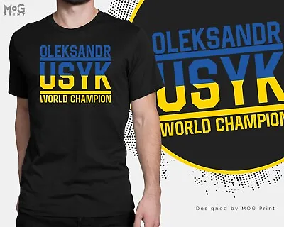 Buy Oleksandr Usyk T-shirt Ukraine Heavyweight Boxing Champion Boxer Fighter Tee Top • 13.99£