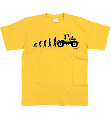 Buy Motorholics Mens Evolution Of Man To JCB FASTRAC 185 Tractor T-Shirt S - 5XL • 12.99£