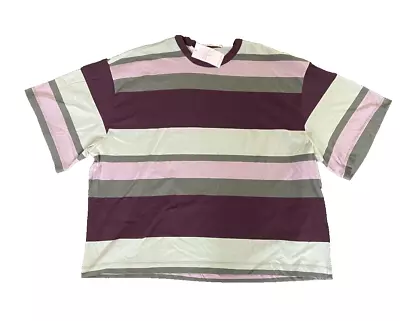 Buy Next Mens Oversized T-shirt Stripes Multicoloured Size M RRP £18 NEW WITH TAGS • 14£