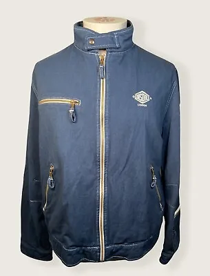 Buy Mens LONSDALE Blue Jacket Size L Cotton Denim England Zips • 49.99£