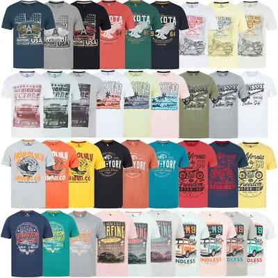 Buy South Shore Men's T-Shirt Retro Vintage Graphic Print Crew Neck Motorbike Car • 7.99£