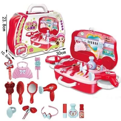 Buy   Kids Girls Role Play Jewelry Make Up Kit Toy Set Princess  Suitcase UK • 16.99£