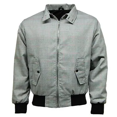 Buy Mens Prince Of Wales Check 1Harrington1 Jacket | Classic Vintage Scooter Bomber • 27.95£